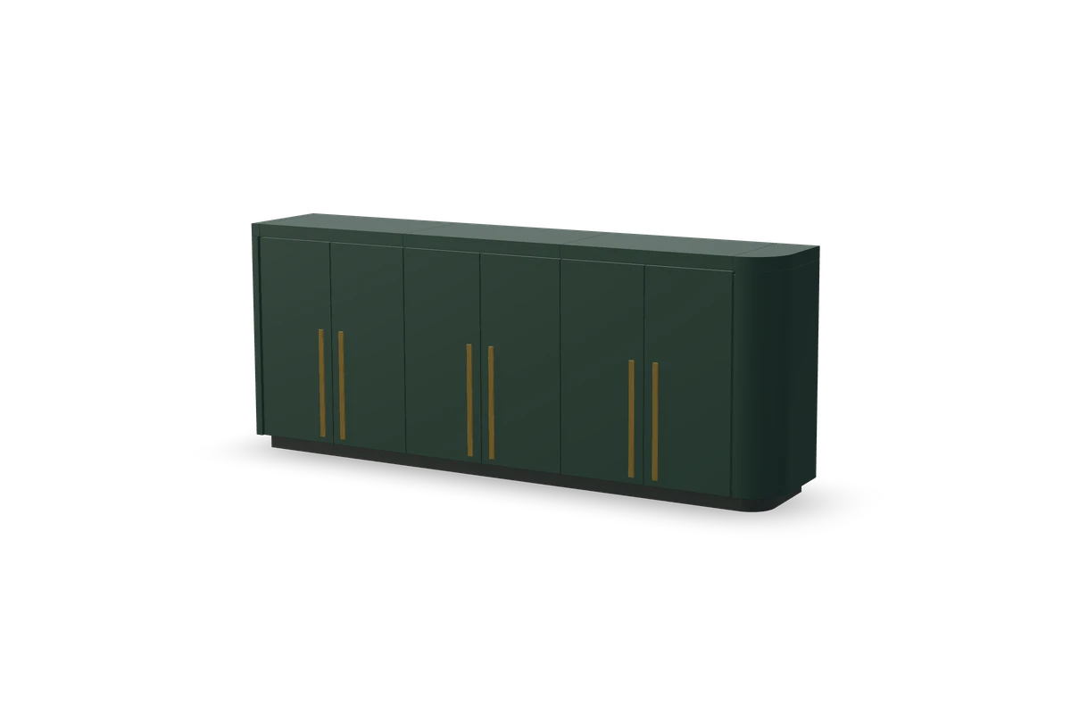 Buffet vert foncé, composition du configurateur IAKO