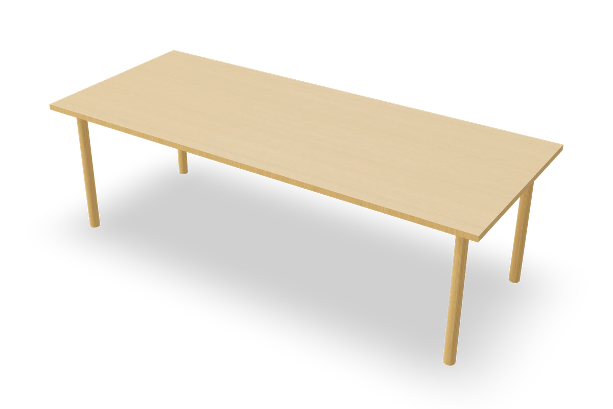 Table en chêne, composition du configurateur IAKO