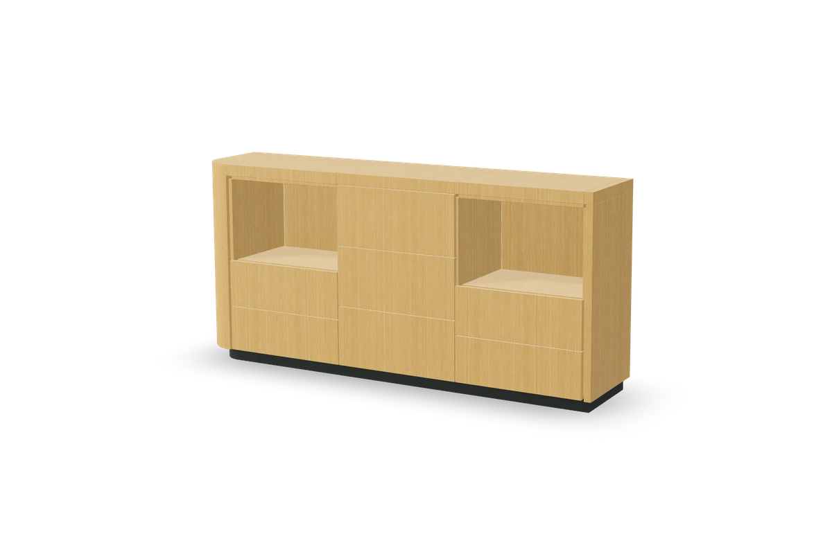Commode en chêne à niches, composition du configurateur IAKO