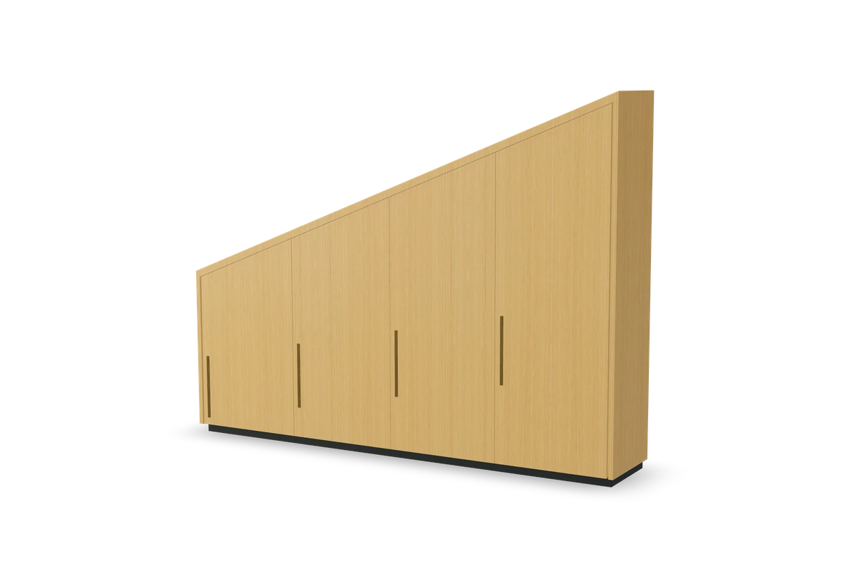 Sous-pente en chêne, composition du configurateur IAKO